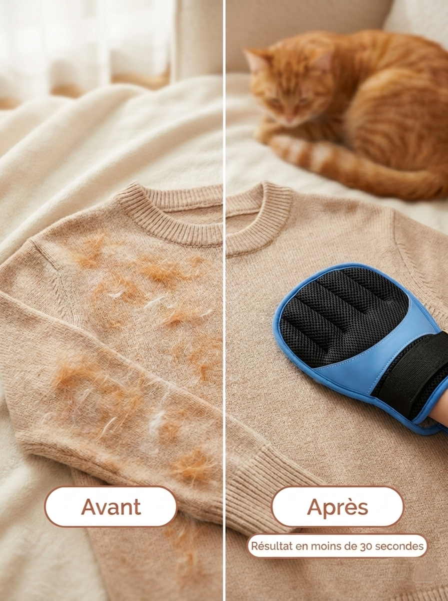 Gant Anti-Poils - Zéro Poils en 30 Secondes